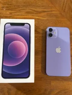 iPhone 12miniパープル 本体　64GB バッテリー残量76%