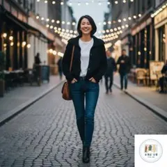 ブラック ケーブルニット カーディガン