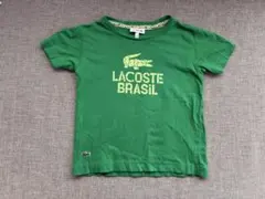 LACOSTEグリーン　Tシャツ 104cm 4サイズ　ワニロゴ BRASILのサムネイル