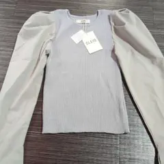 CLEIO パフスリーブ リブニット タグ付きのサムネイル
