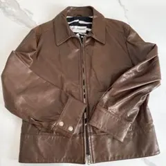 Dolce & Gabbana ブラウンレザージャケットL