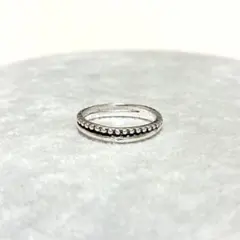 アンティーク調シルバーカラーマルチライン風デザインリング指輪