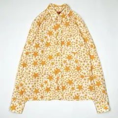 【希少】90s アベイシングエイプ BAPE STA スター 総柄 長袖シャツのサムネイル