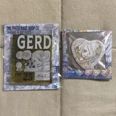 ONE PIECE BASE SHOP ゲルズ 一番くじ ハート缶バッジ