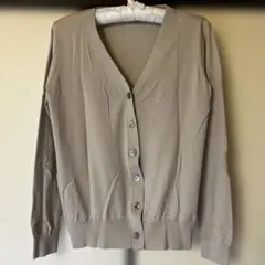 ánuans ベージュ カーディガン 長袖