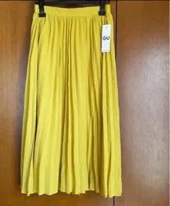 【新品タグ付き】GU ジーユー プリーツミディスカート M