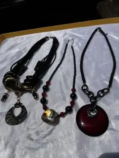エスニック調　ネックレス　3点セット