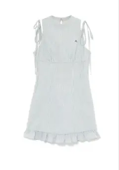 andmary Ann stripe mini dress blue - メルカリ