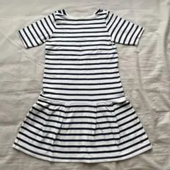 PETIT BATEAU 8ans 128cm ワンピース ボーダー プチバトー