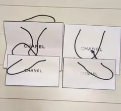 CHANEL ショップ袋 4枚セット ホワイト