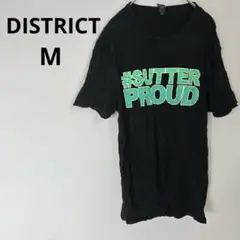 早い者勝ち✨️ DISTRICT 【M】SUTTER PROUD Tシャツ 黒