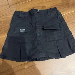 ブラック スカート キッズ　キュロット　130㎝　女の子