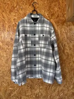 極美品　nano UNIVERSE チェック柄ジャケットコート　ユニセックス