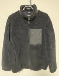 UNIQLO 黒 フリースフルジップボアジャケット Lサイズ