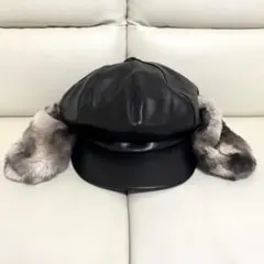 USJ ユニバ スヌーピー キャスケット レザー 帽子