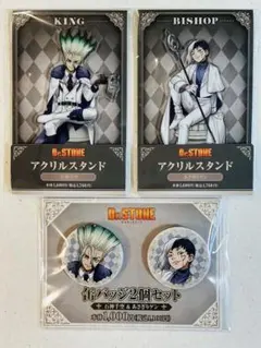 Dr.STONE 千空 ゲン ファミマ アクスタ缶バッジ