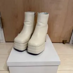 moment+ ダブルストームスクエアトゥショートブーツ