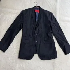 ZARA MAN リネン　テーラードジャケット　48ブラッのサムネイル