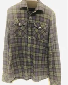 バーバリー ブラックレーベル チェック柄 長袖ネルシャツ