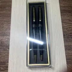 未使用級 プラチナ万年筆 ボールペン シャーペン セット 菊紋 皇室 御