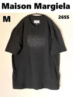 新品】MAISON MARGIELA エンブロイダー ロゴ Tシャツ 黒色 M - メルカリ