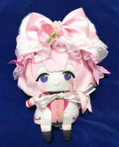 【ぬい服 】K-12 にじぱぺっと ねこ耳ピンクリボンヘッドドレス ピーチ