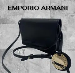 EMPORIO ARMANI ブラックショルダーバッグ
