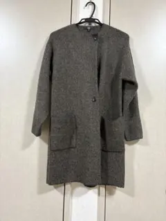 UNIQLOユニクロ　ウール混合 コーディガン　ブラウン系