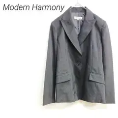 Modern Harmony ブラックテーラードジャケット 7AR オフィスのサムネイル
