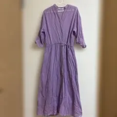 Lugnoncure カシュクールワンピース ラベンダー