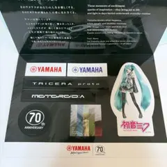 YAMAHA 初音ミク ステッカー 70周年 ロゴ シール JMS2025