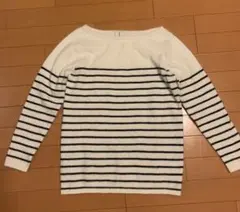 ADAM ET ROPEアダム・エ・ロペ ニット白×黒Mサイズ38