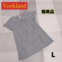 【極美品】 ヨークランド チュニック ブラウス ギンガムチェック