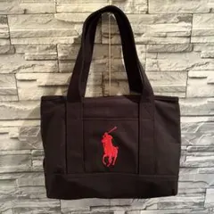 ポロラルフローレントートバッグ 黒 未使用品