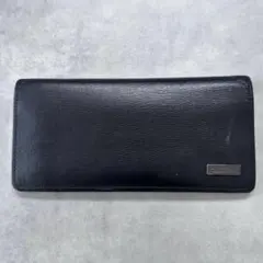 BURBERRY BLACK LABEL ロゴプレート レザー フラップ長財布のサムネイル
