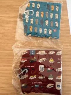 SUSHINEKO 猫と寿司のポーチ