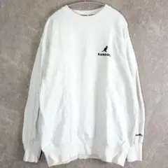 【KANGOL】 カンゴール スウェット トレーナー 刺繍 ロゴ 白 L メンズのサムネイル