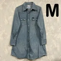 Lee × next eye デニムシャツワンピース 長袖 シンプル 春 秋 M