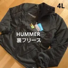☆新品☆4L メンズ HUMMER 裏フリース ジャケット ブラック