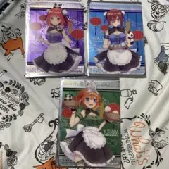 五等分の花嫁 一番くじ コレクションシート 二乃 三玖 四葉