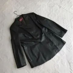 CURASTYLE 羊革 レザージャケット テーラードジャケット 黒 M