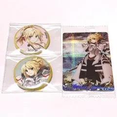 FGO 霊基召喚缶バッジ ツインウエハースカード モードレッド セット