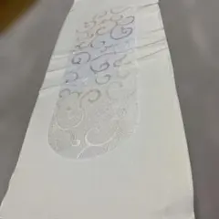 丹後縮緬クリーム色唐草模様 帯揚げ