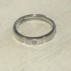실버 컬러 심플 링 반지 프리 사이즈