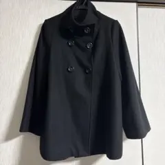 インディヴィ　黒 Aラインコート