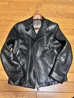 RUFFO 特別品 フィンランドディアスキン ダブルライダース 44 ブラック