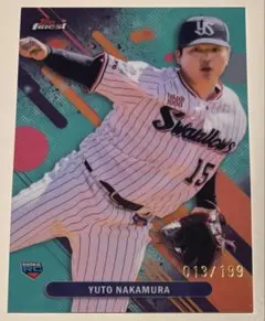 2025 Topps finest NPB 中村優斗　199シリRC ヤクルト