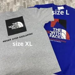 i490♪ ザノースフェイス　半袖Tシャツ2点セット　サイズLとXL