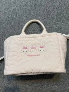 メゾピアノ ウサギアップリケ2wayトートバッグ マザーズバッグ