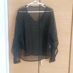 FREAK'S STORE メッシュ ブラック トップス F